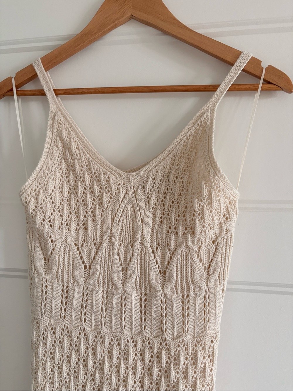 Boho Cream Knit Dress